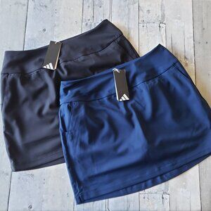 NWT - Adidas Women’s Pull On Golf Skorts (set of 2) Blue and Black - Size M